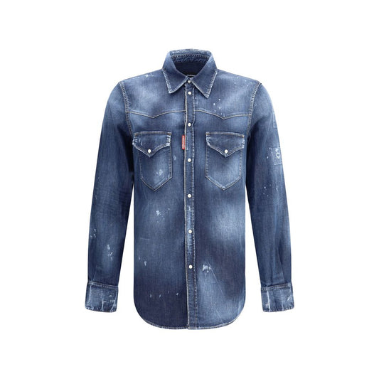 Dsquared² Blue Denim Shirt