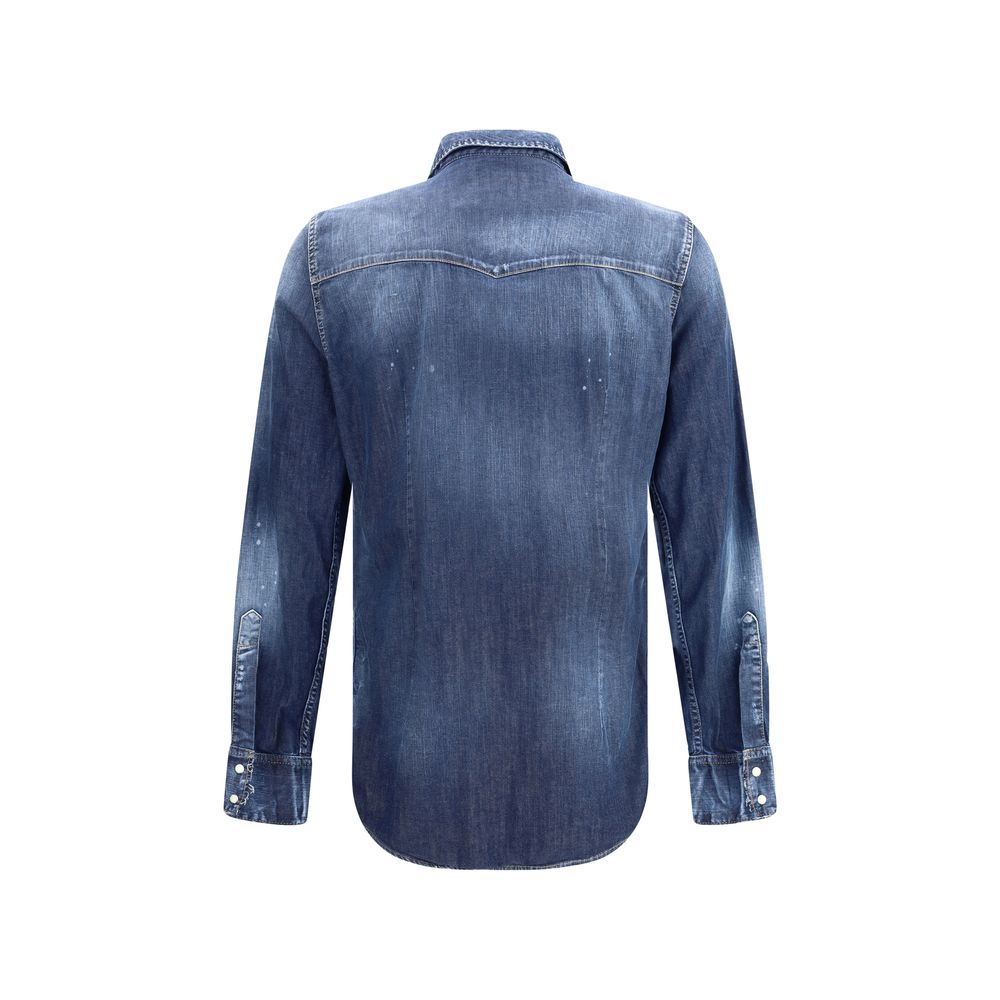 Dsquared² Blue Denim Shirt Dsquared²