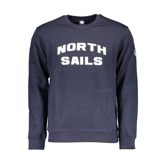 North Sails Blue Cotton Men's Sweatshirt