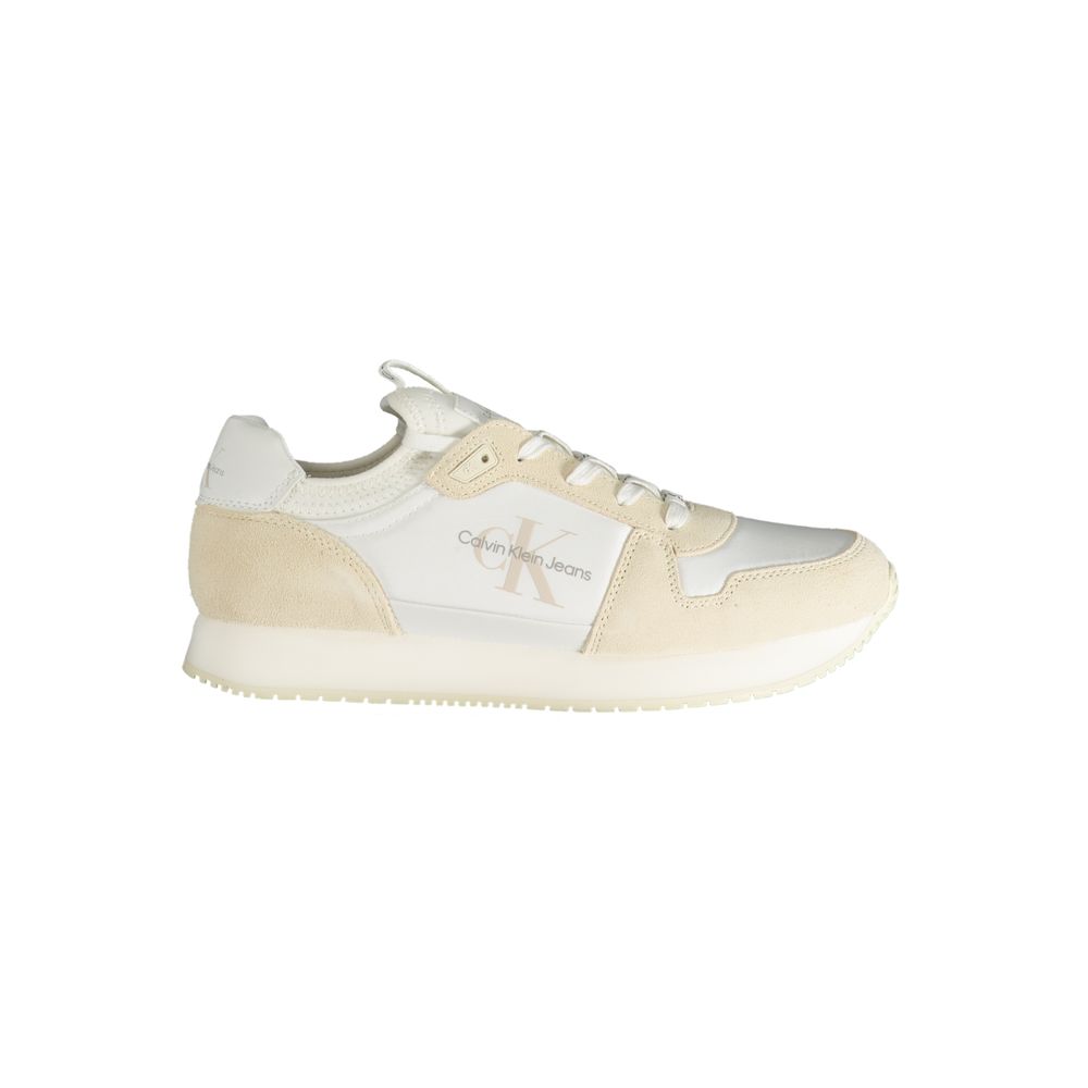 Calvin Klein White Polyester Men Sneaker 1728,67403481248,Athletic - Sneakers - Shoes,Calvin Klein,EU40/US7,EU41/US8,EU42/US9,EU43/US10,EU44/US11,EU45/US12,Men,New with tags,Shoes,Sneakers - Shoes,White
