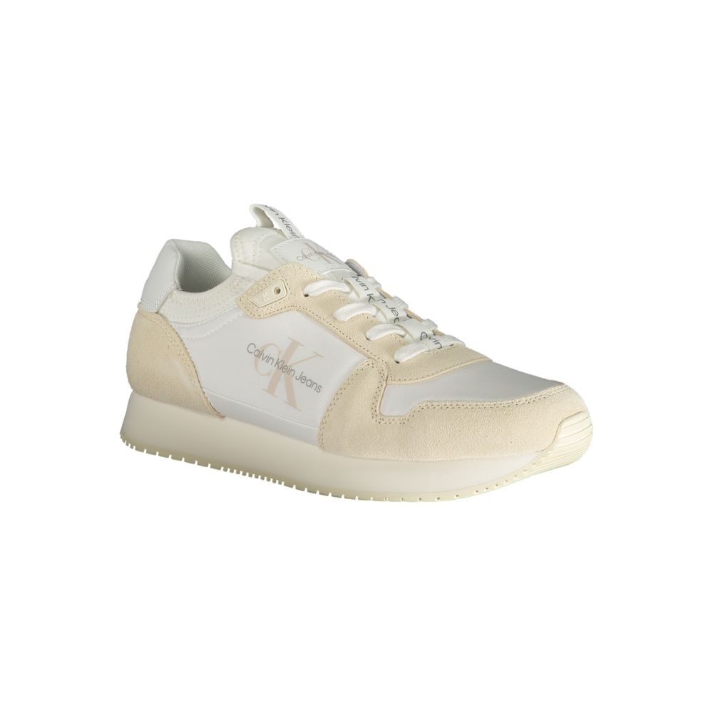 Calvin Klein White Polyester Men Sneaker 1728,67403481248,Athletic - Sneakers - Shoes,Calvin Klein,EU40/US7,EU41/US8,EU42/US9,EU43/US10,EU44/US11,EU45/US12,Men,New with tags,Shoes,Sneakers - Shoes,White