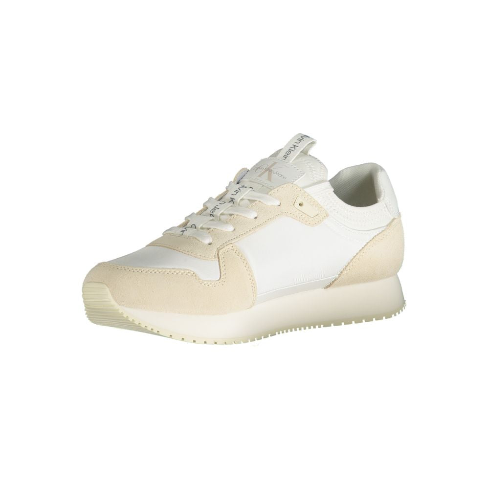 Calvin Klein White Polyester Men Sneaker 1728,67403481248,Athletic - Sneakers - Shoes,Calvin Klein,EU40/US7,EU41/US8,EU42/US9,EU43/US10,EU44/US11,EU45/US12,Men,New with tags,Shoes,Sneakers - Shoes,White