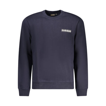 Napapijri Blu Cotton Men Sweatshirt