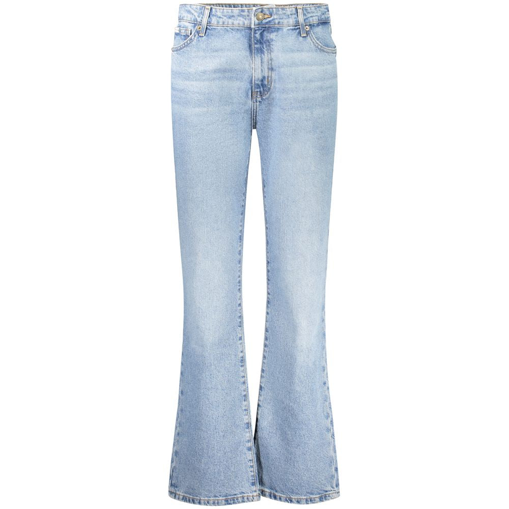 Guess Jeans Blue Cotton Straight-Leg Jeans Guess Jeans