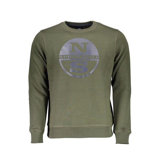 North Sails Verde Cotton Men Sweatshirt