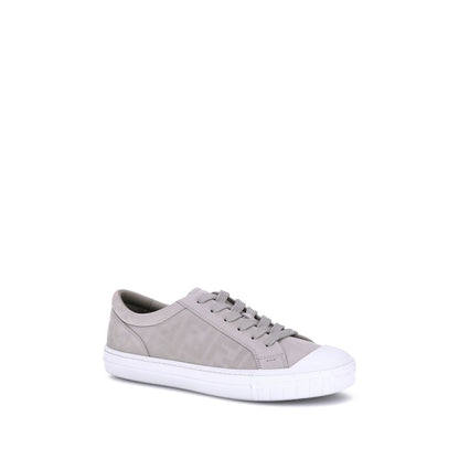Fendi Beige Rubber Low Top Sneakers