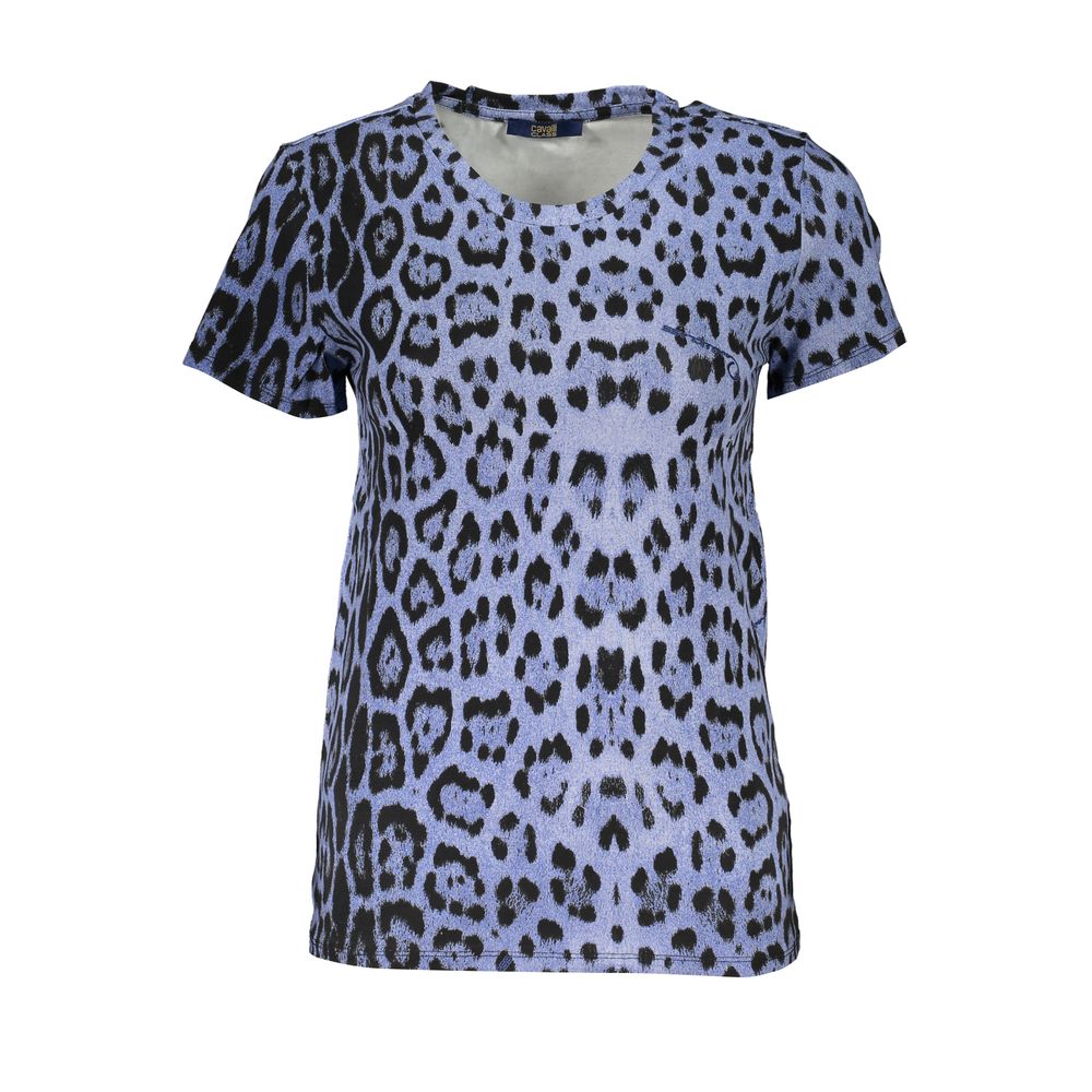 Cavalli Class Blue Cotton T-Shirt Cavalli Class
