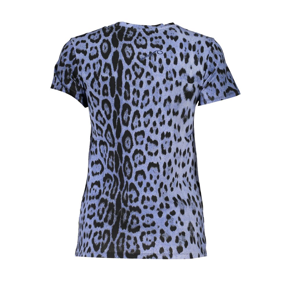Cavalli Class Blue Cotton T-Shirt Cavalli Class