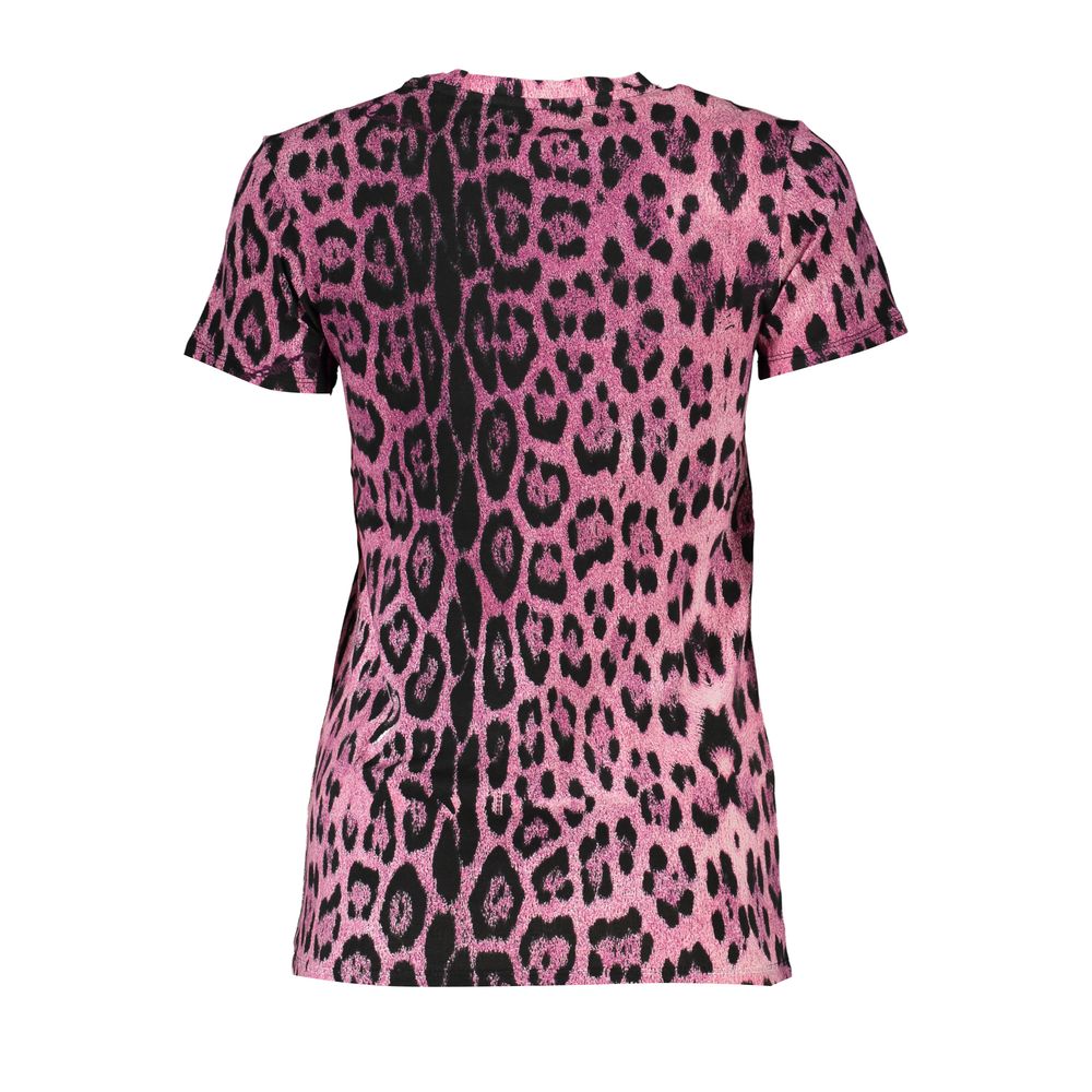 Cavalli Class Pink Cotton T-Shirt Cavalli Class