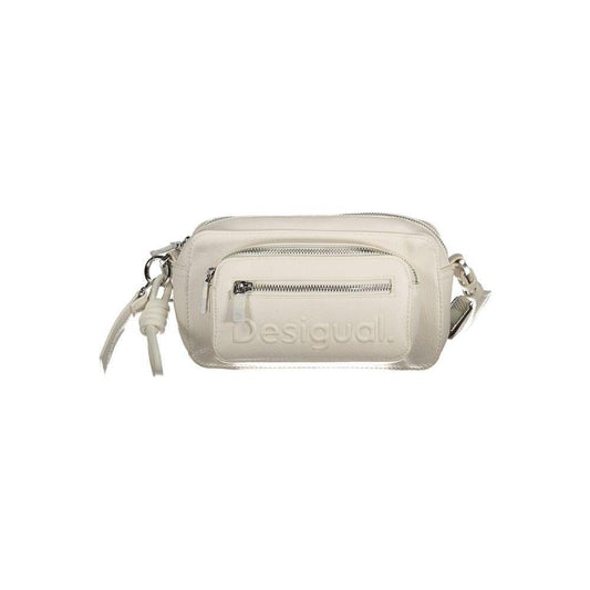 Desigual White Polyethylene Handbag 1728,67403481248,Bags,Desigual,Handbags - Women - Bags,New with tags,White,Women,Women - Bags Desigual DE-28056