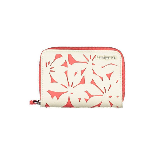 Desigual White Polyethylene Wallet 1728,67403481248,Bags,Desigual,New with tags,Wallets - Women - Bags,White,Women,Women - Bags Desigual DE-28950