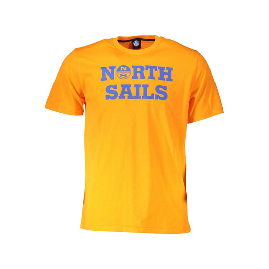 North Sails Arancione Cotton Men T-Shirt