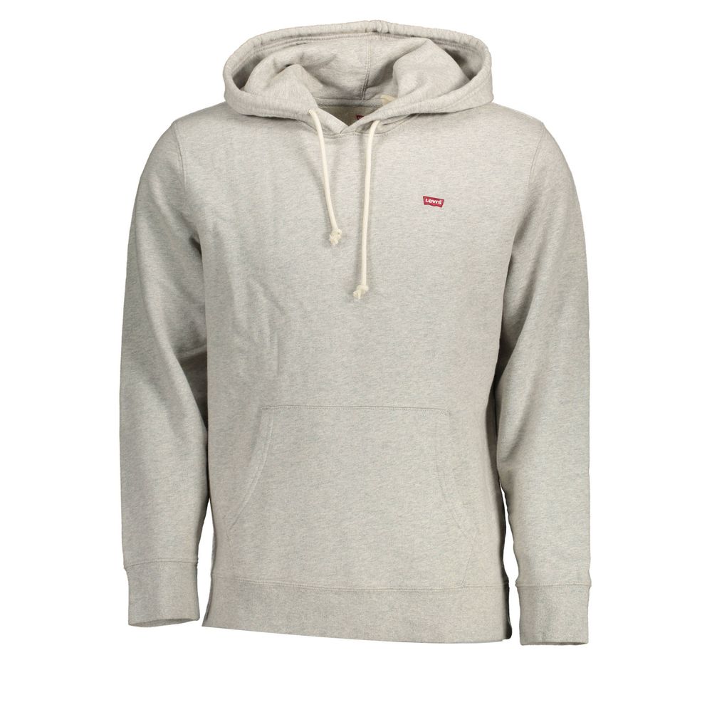 Levi's Gray Cotton Men Sweatshirt