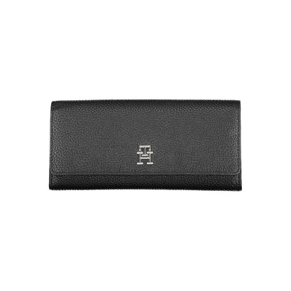 Tommy Hilfiger Black Polyurethane Women Wallet