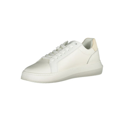 Calvin Klein White Polyurethane Men's Sneaker