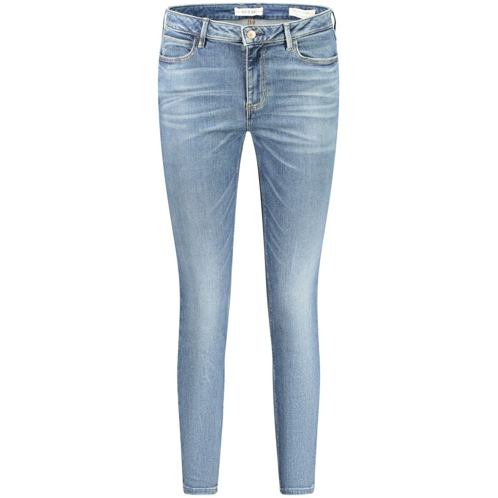 Guess Jeans Blu Recycled Cotton Woman Jeans