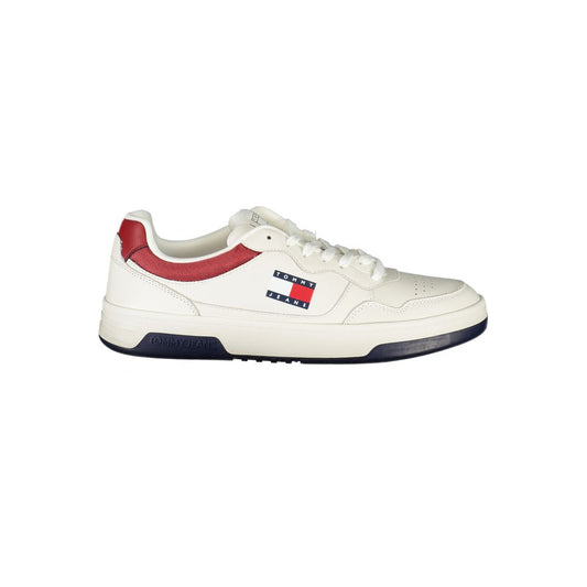 Tommy Hilfiger Bianco Polyurethane Men's Sneaker