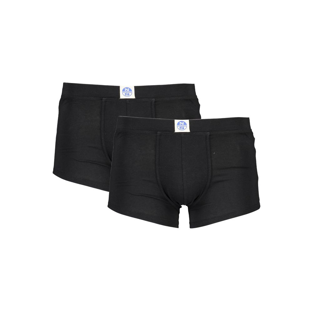 North Sails Black Cotton Men's Boxer Briefs