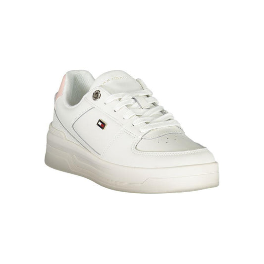 Tommy Hilfiger Elegant White Lace-Up Sneakers with Contrast Detail 1728,67403481248,EU36/US6,EU37/US7,EU38/US8,EU39/US9,EU40/US10,EU41/US11,New with tags,Shoes,Sneakers - Women - Shoes,Tommy Hilfiger,White,Women,Women - Shoes Tommy Hilfiger TO-28517-EU36/