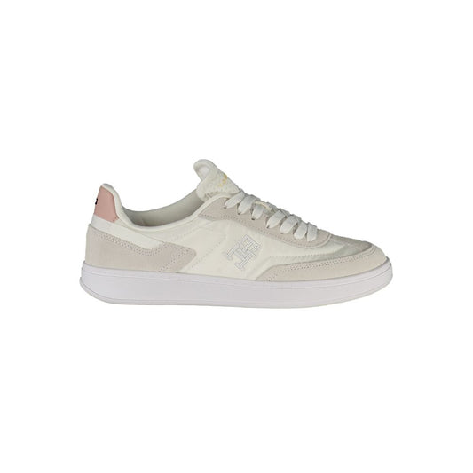Tommy Hilfiger White Polyurethane Women Sneaker