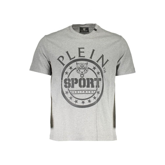 Plein Sport Grigio Cotton Men T-Shirt 1728,67403481248,Clothing,Gray,L,M,Men,New with tags,Plein Sport,S,T-Shirts - Clothing,T-Shirts - T-Shirts - Clothing,XL,XXL