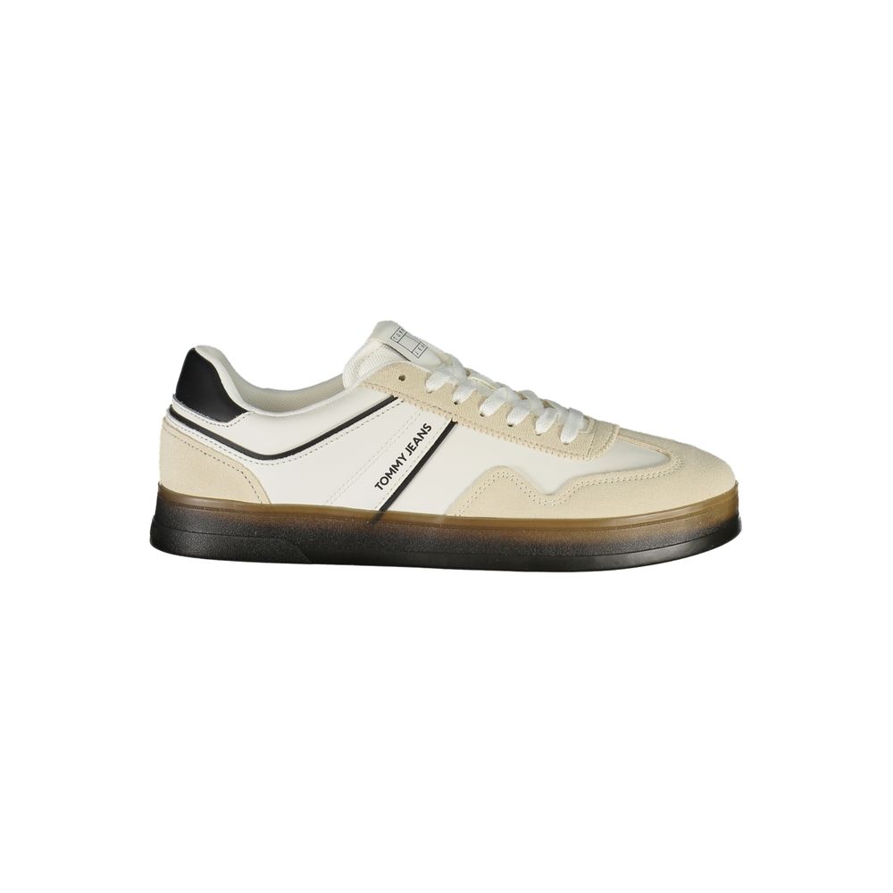 Tommy Hilfiger White Polyurethane Men's Sneaker