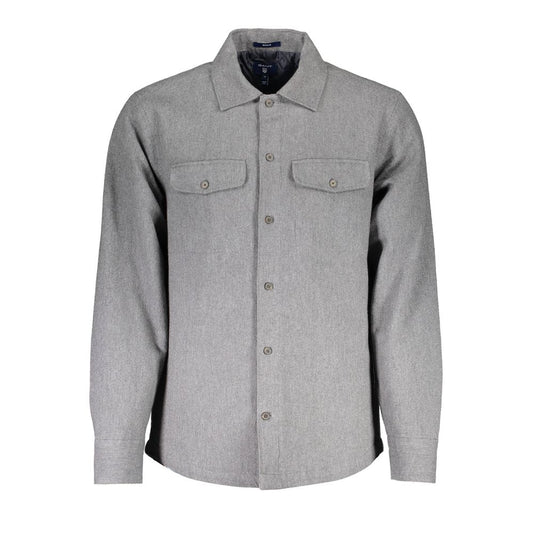 Gant Grigio Cotton Men Shirt