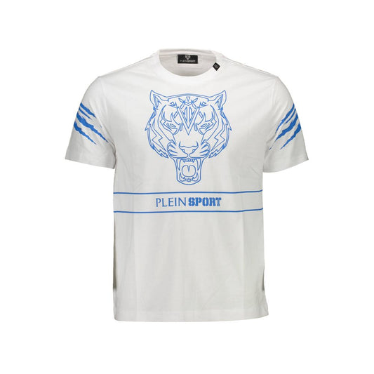 Plein Sport White Cotton Men's T-Shirt 1728,67403481248,Clothing,L,M,Men,New with tags,Plein Sport,T-Shirts - Clothing,T-Shirts - T-Shirts - Clothing,White,XL,XXL