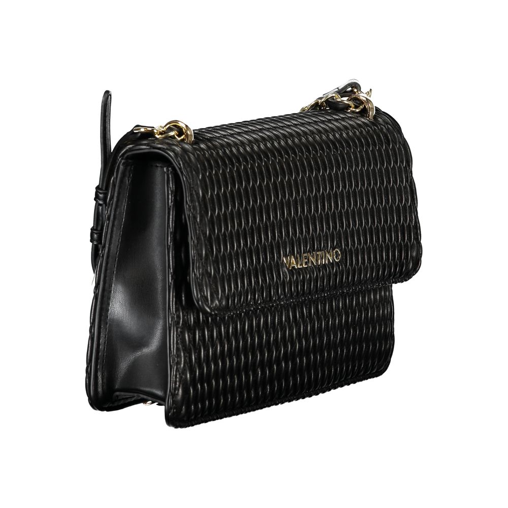Mario Valentino Black Polyurethane Women Shoulder Bag