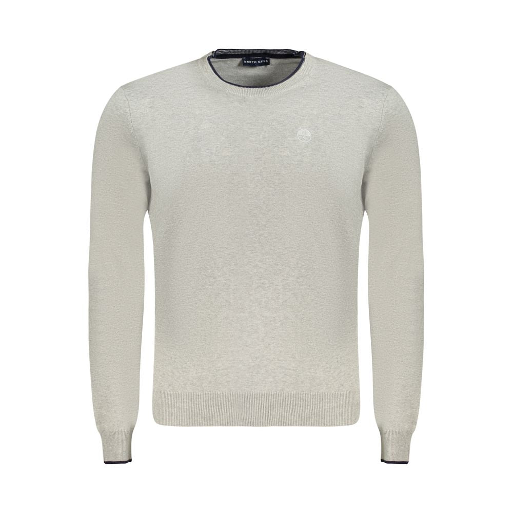 North Sails Grigio Cotton Mens Sweater