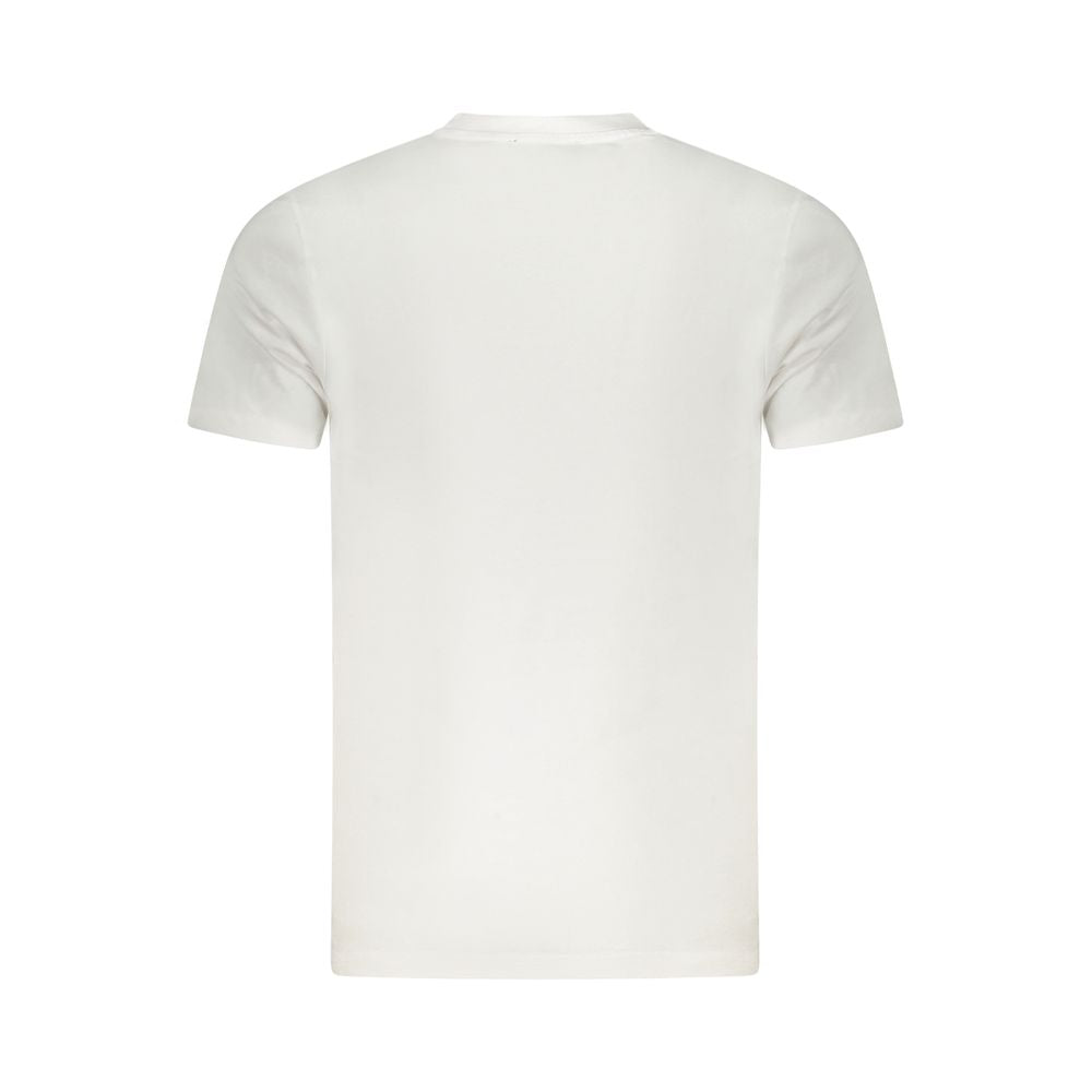 Cavalli Class Bianco Cotton Men T-Shirt