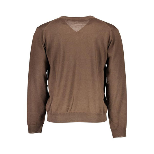 Romeo Gigli Brown Wool Men Sweater
