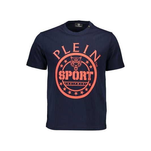 Plein Sport Blue Cotton Men T-Shirt 1728,67403481248,Blue,Clothing,L,M,Men,Men - Clothing,New with tags,Plein Sport,S,T-Shirts - Men - Clothing,XL PL-38091-S