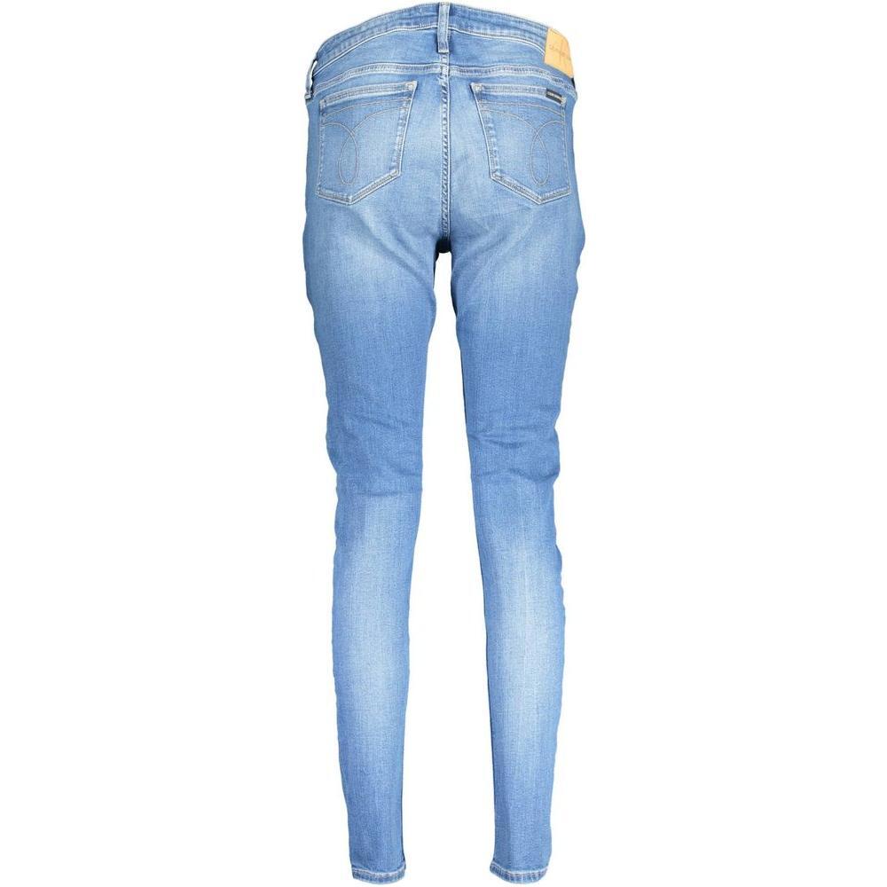 Calvin Klein Azzurro Cotton Women Jeans