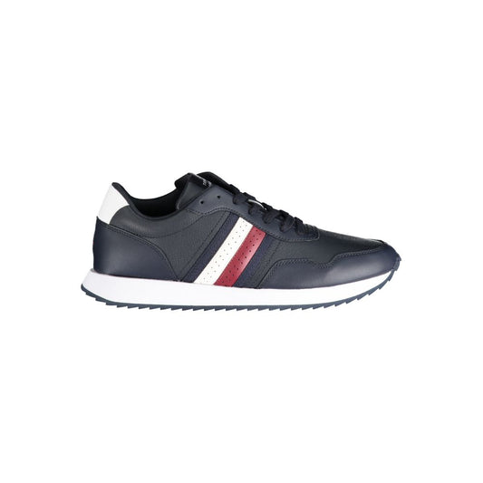 Tommy Hilfiger Blue Leather Men Sneaker