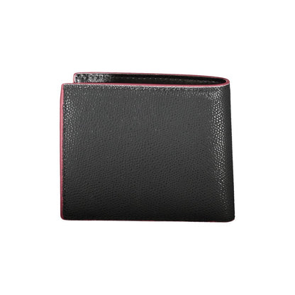 Tommy Hilfiger Black Leather Men Wallet