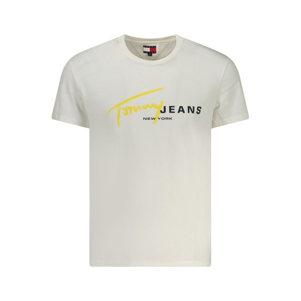 Tommy Hilfiger White Cotton Men's T-Shirt
