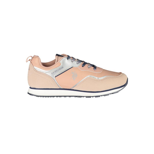 U.S. POLO ASSN. Pink Polyester Sneaker 1728,67403481248,EU35/US5,EU36/US6,EU37/US7,EU38/US8,EU39/US9,New with tags,Pink,Shoes,Sneakers - Women - Shoes,U.S. POLO ASSN.,Women,Women - Shoes U.S. POLO ASSN. US-23547-EU36/US6