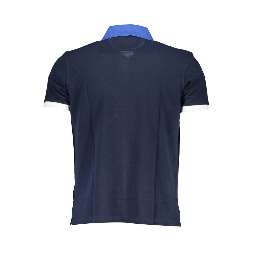 La Martina Blue Cotton Men's Polo Shirt
