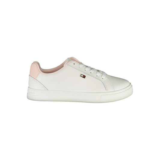 Tommy Hilfiger White Polyester Sneaker 1728,67403481248,EU36/US6,EU37/US7,EU38/US8,EU39/US9,New with tags,Shoes,Sneakers - Women - Shoes,Tommy Hilfiger,White,Women,Women - Shoes Tommy Hilfiger TO-29201-EU37/US7