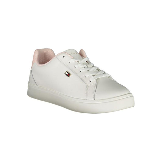 Tommy Hilfiger White Polyester Sneaker 1728,67403481248,EU36/US6,EU37/US7,EU38/US8,EU39/US9,New with tags,Shoes,Sneakers - Women - Shoes,Tommy Hilfiger,White,Women,Women - Shoes Tommy Hilfiger TO-29201-EU37/US7