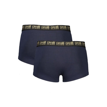 Cavalli Class Blue Cotton Boxers