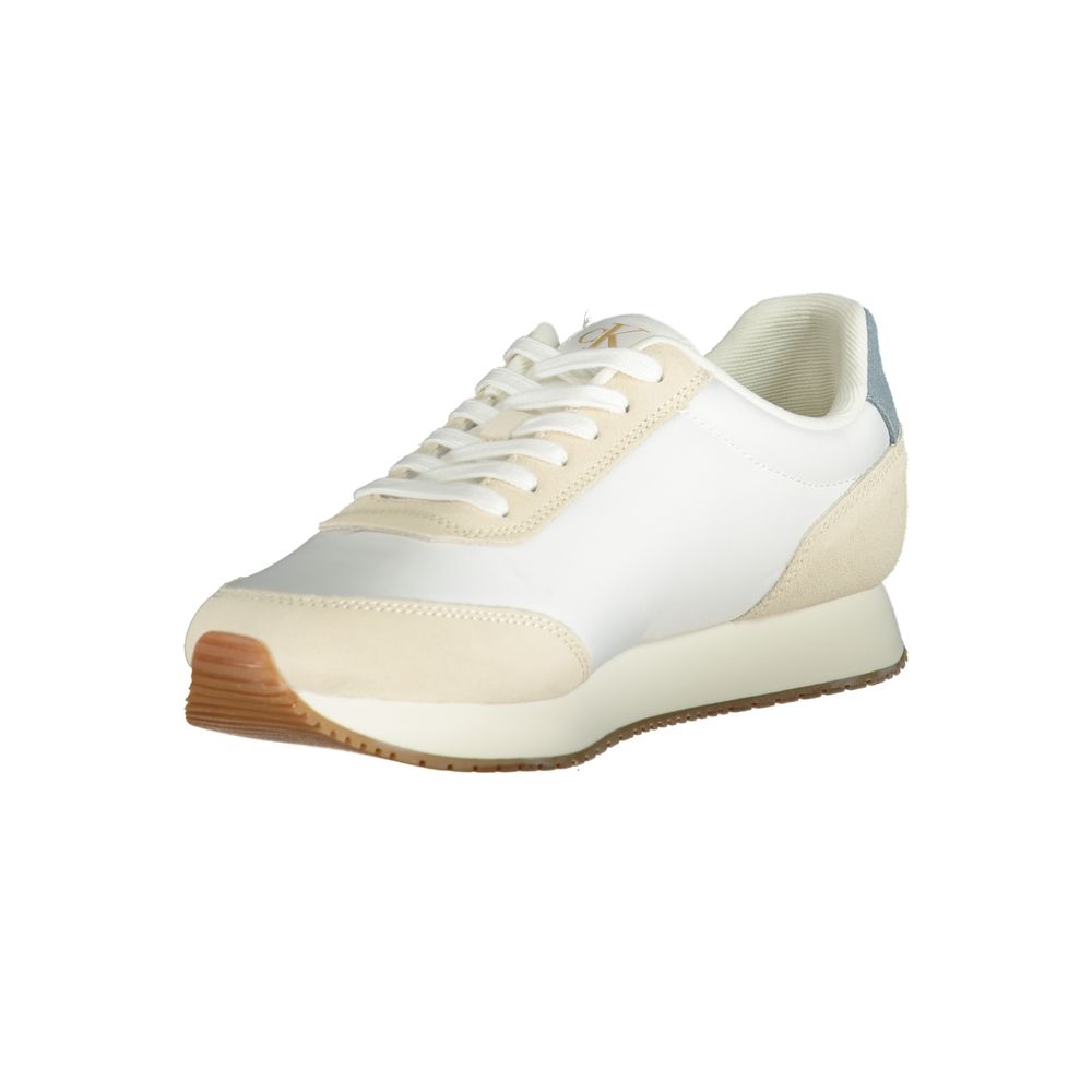 Calvin Klein White Polyester Men Sneaker 1728,67403481248,Athletic - Sneakers - Shoes,Calvin Klein,EU40/US7,EU44/US11,EU45/US12,Men,New with tags,Shoes,Sneakers - Shoes,White