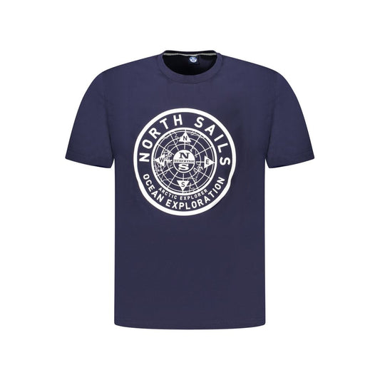 North Sails Blue Cotton Men's T-Shirt