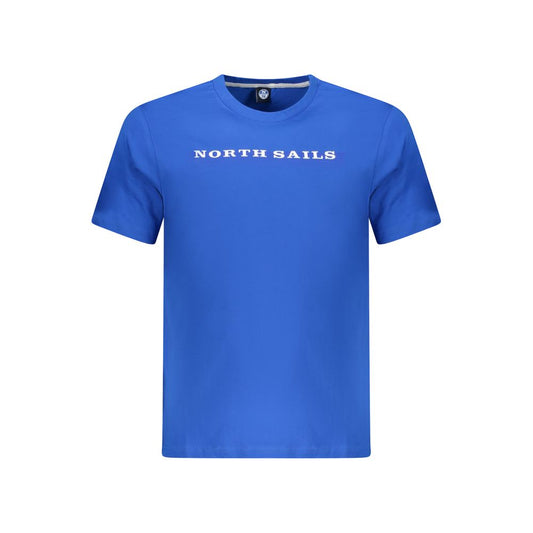 North Sails Blue Cotton Men T-Shirt