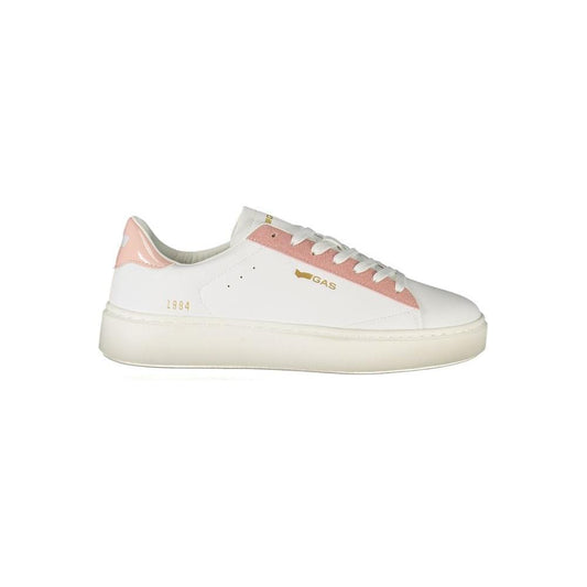 Gas White Polyester Women Sneaker