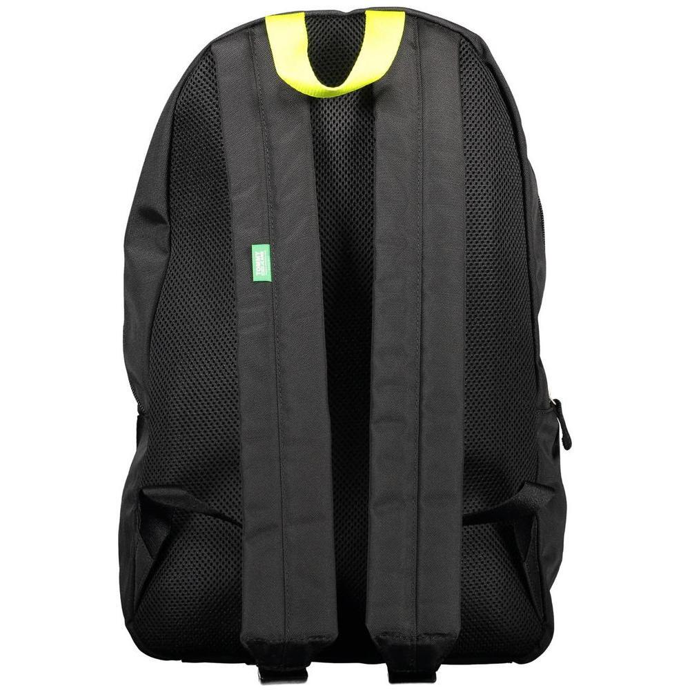 Tommy Hilfiger Black Recycled Polyester Men Backpack