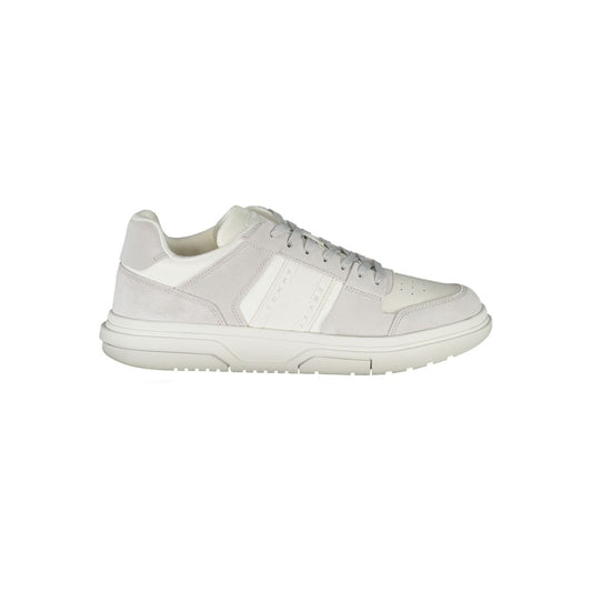 Tommy Hilfiger White Polyurethane Men Sneaker