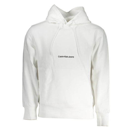 Calvin Klein White Cotton Men's Sweatshirt