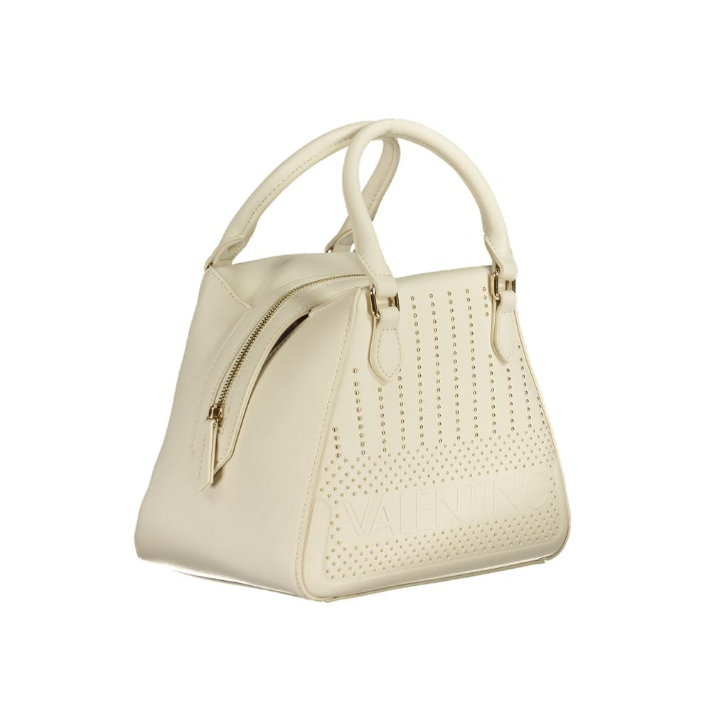 Valentino Bianco Polyurethane Women's Bag with Handles and Pocket